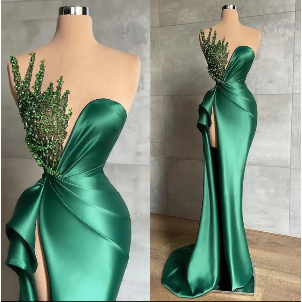 Green Mermaid Evening Dresses
